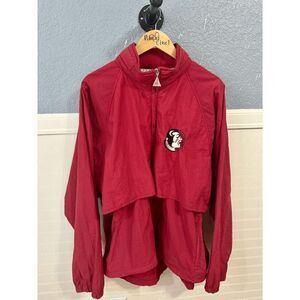 Florida State Seminoles Men's Pro Player NCAA Full Zip Football Jacket Red